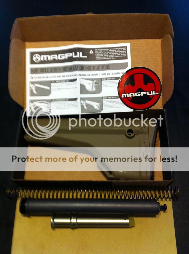 Magpul FDE rifle stock + buffer tube kit 50